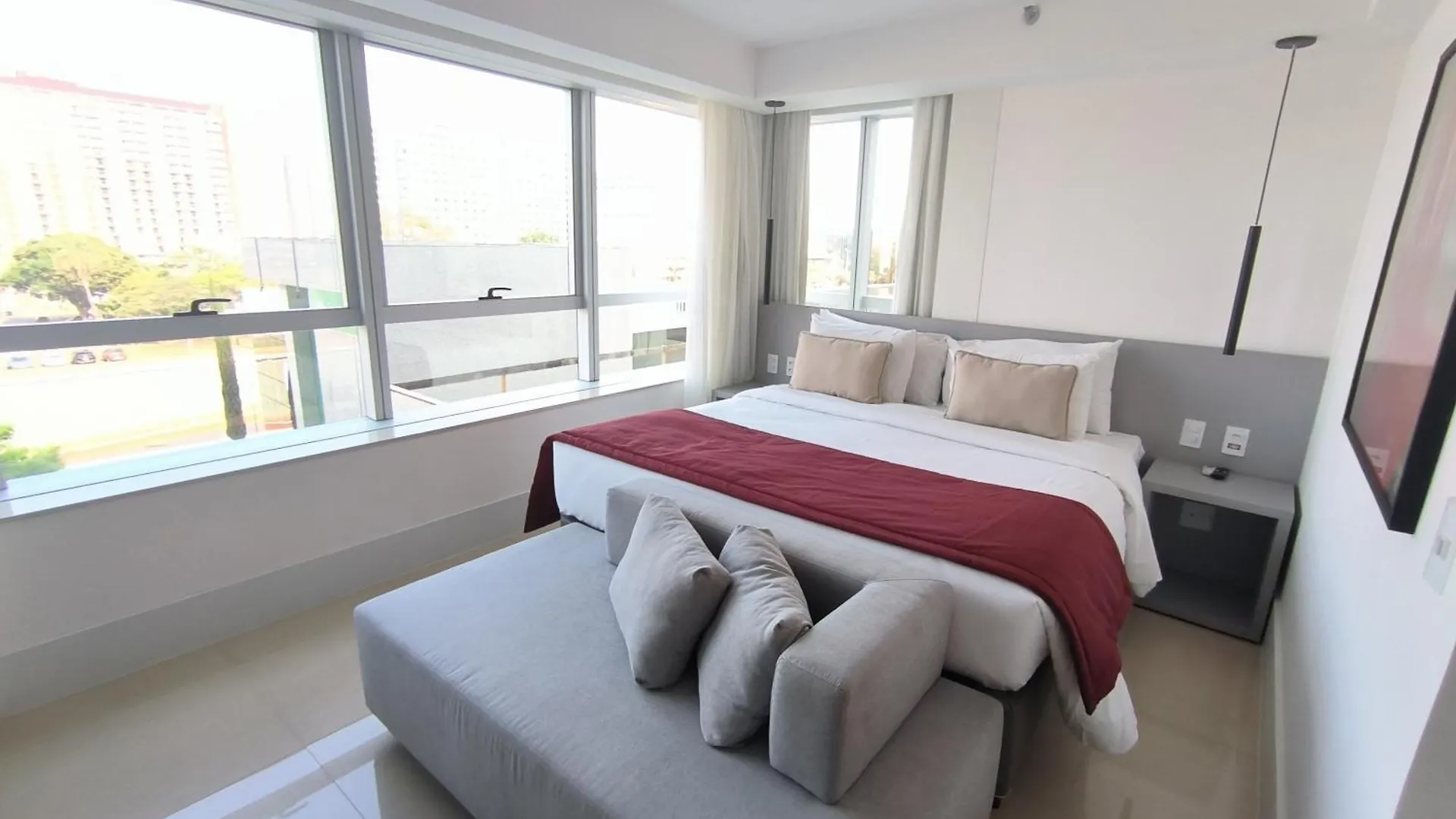 Raridade!! Flat Particular De Alto Padrao Em Hotel Novissimo - Cama King Size E Cama De Solteiro - Limpeza Diaria Gratuita - Otimo Preco - Excelente Atendimento - Melhor Localizacao De Brasilia - Dentro Do Hotel Ramada Brasilia Alvorada